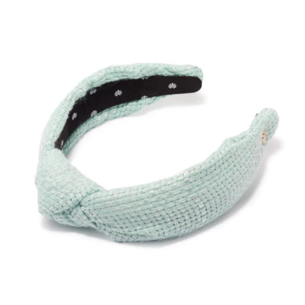 Lele Sadoughi Mint Green Knotted Fabric Headband